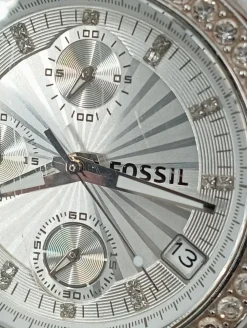 Uhren>Fossil Uhr silberfarben