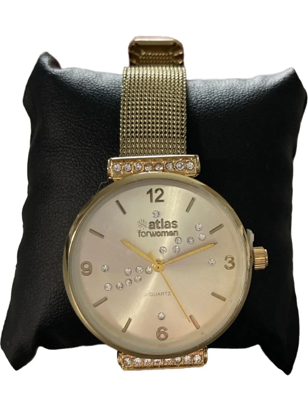 Uhren>atlas Uhr goldfarben