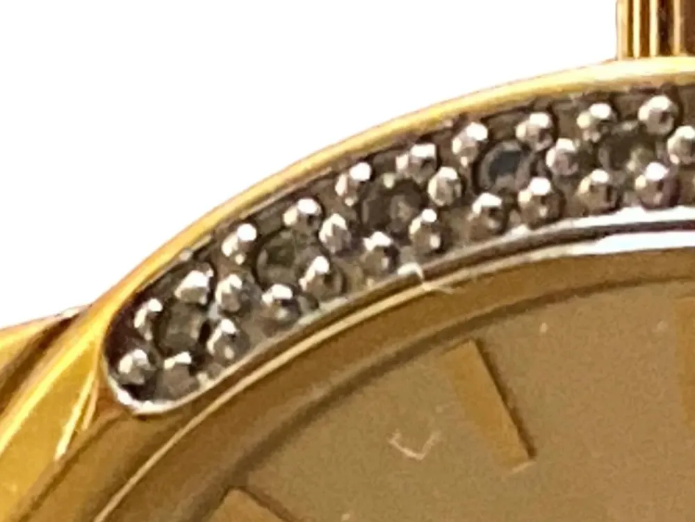 Uhren>Tchibo Uhr goldfarben