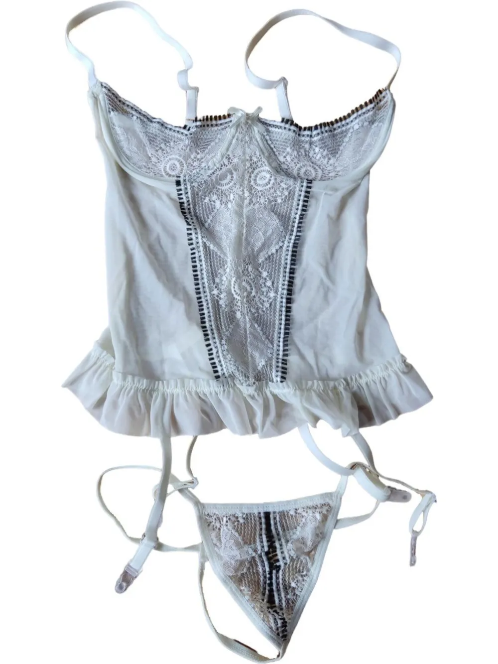 Dessous> Unterteil Größe 36 weiß