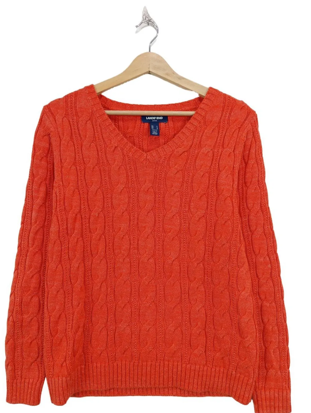 Pullover>Landsu2019 End V-Ausschnitt-Pullover Größe 36 rot