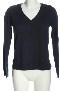 Pullover>C&A Basics V-Ausschnitt-Pullover Größe 34 schwarz