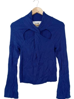 Pullover>Katy Perry V-Ausschnitt-Pullover Größe 42 blau