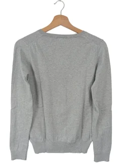 Pullover>Uniqlo V-Ausschnitt-Pullover Größe 36 hellgrau