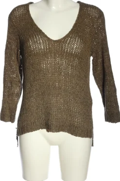 Pullover>H&M V-Ausschnitt-Pullover Größe 38 bronzefarben