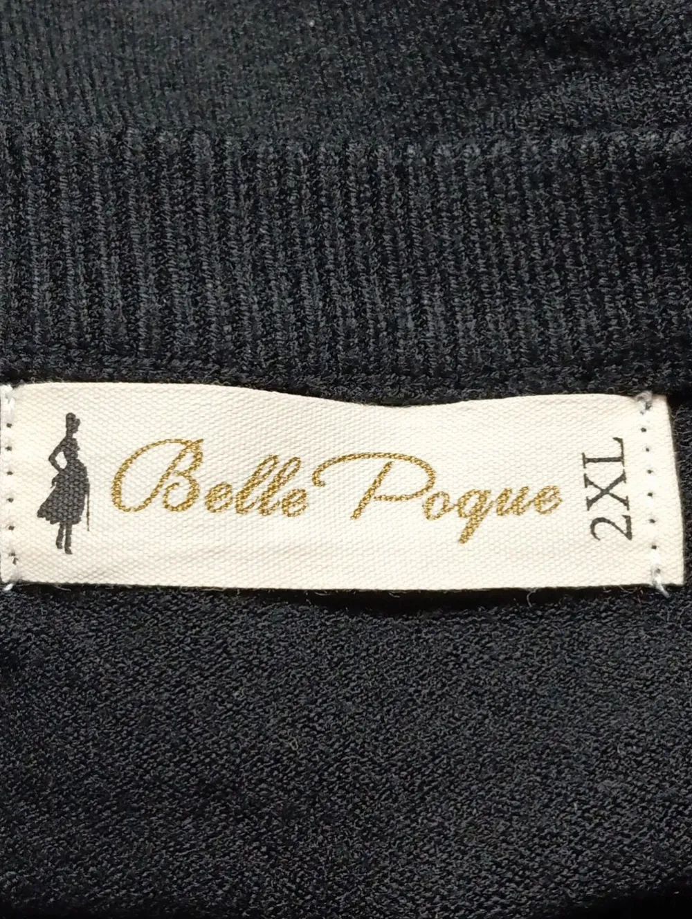 V-Ausschnitt-Pullover Größe 44-Belle Poque Outlet