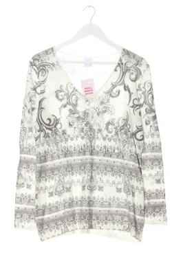 Pullover>Madeleine V-Ausschnitt-Pullover Größe 40 weißhellgrau