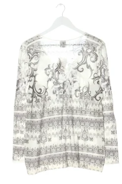 Pullover>Madeleine V-Ausschnitt-Pullover Größe 40 weißhellgrau