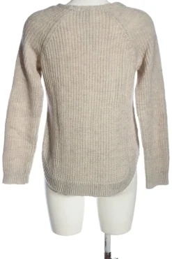 Pullover>H&M Basic V-Ausschnitt-Pullover Größe 36 wollweiß