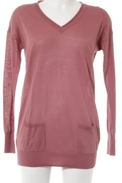 Pullover>Mango Basics V-Ausschnitt-Pullover Größe 36 magenta