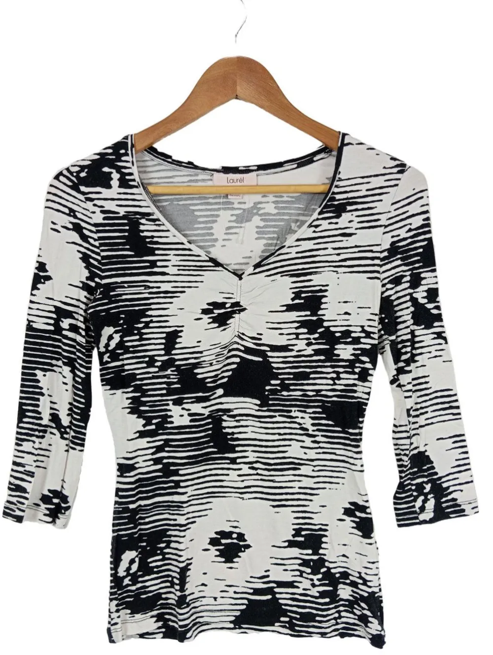 Shirts>Lauru00e8l V-Ausschnitt-Shirt Größe 32 schwarzweiß