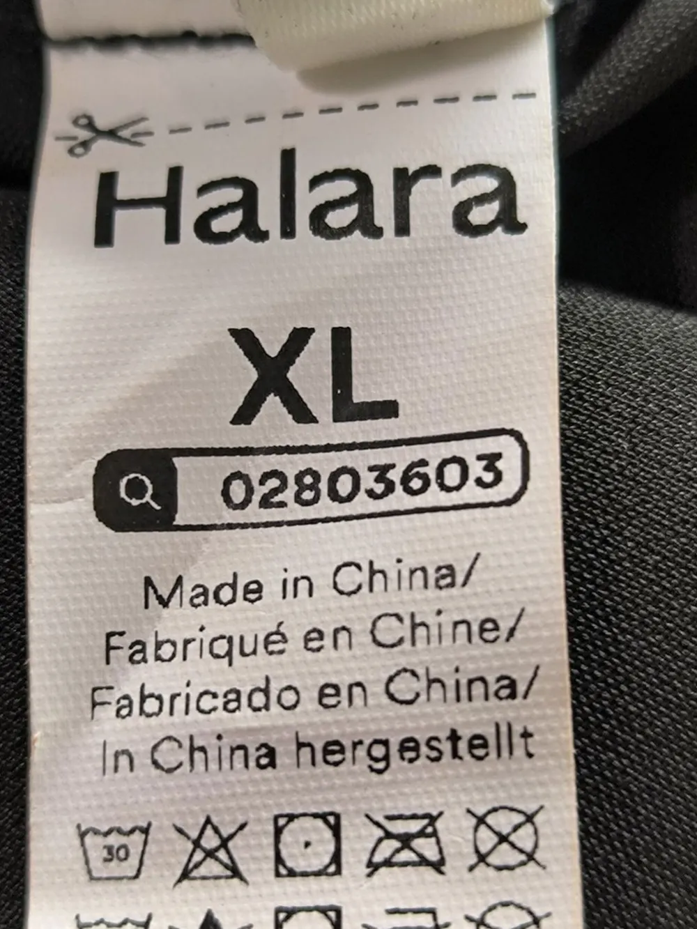 Kleider>Halara Vokuhila-Kleid Größe 42 schwarz