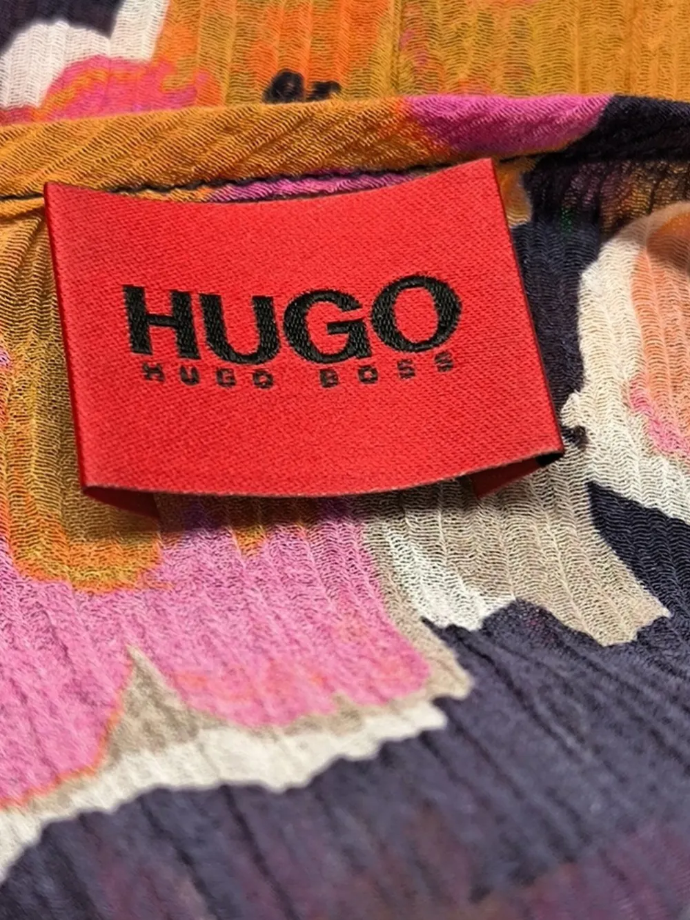 Kleider>Hugo Boss Volantkleid Größe 42