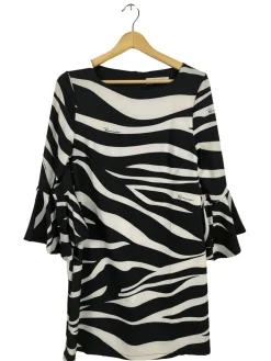 Kleider>Rina Scimento Volantkleid Größe 38 schwarzweiß