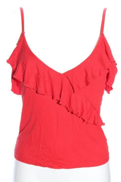 Tops>Pimkie Volanttop Größe 36 rot