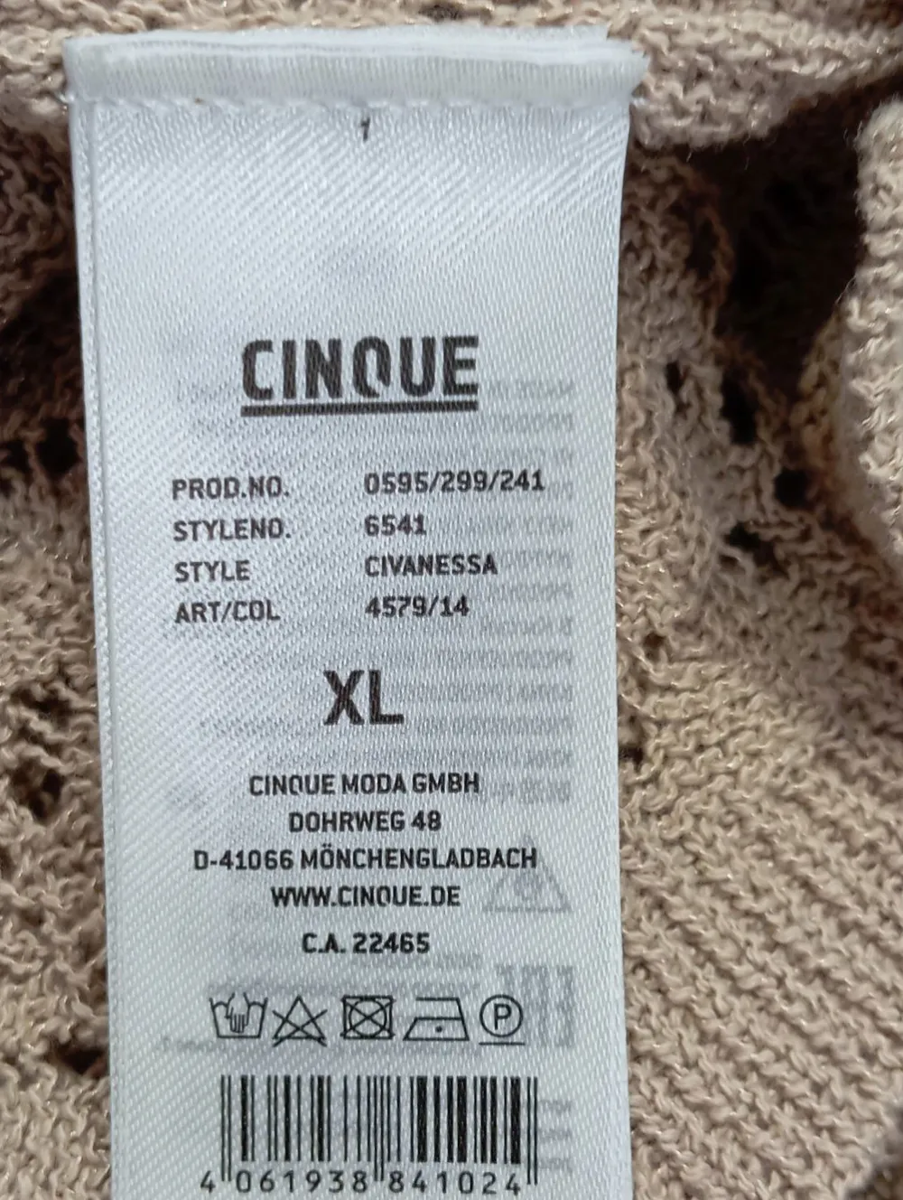 Twin Sets>Cinque Web Twin Set Größe 42 beige