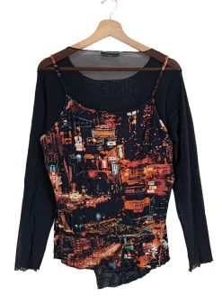 Twin Sets>Jacqueline Riu Web Twin Set Größe 40 schwarzrot