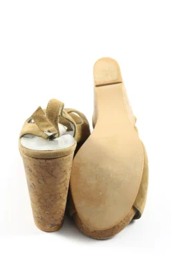 Sandaletten>Tuva&Linn Wedges Sandaletten Größe 40 bronzefarben