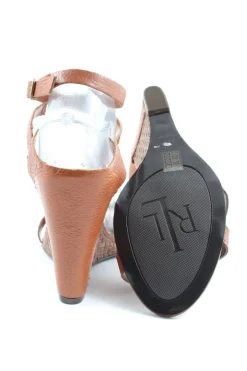 Sandaletten>Ralph Lauren Wedges Sandaletten Größe 40 braun