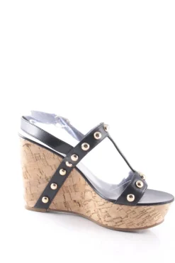 Sandaletten>Juicy Couture Wedges Sandaletten Größe 38 schwarzgoldfarben