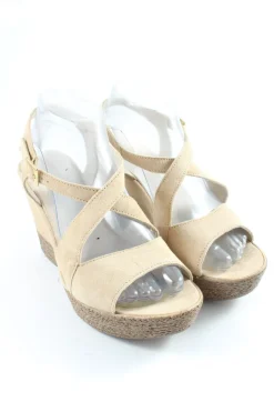 Sandaletten>Taupage Wedges Sandaletten Größe 39 wollweiß