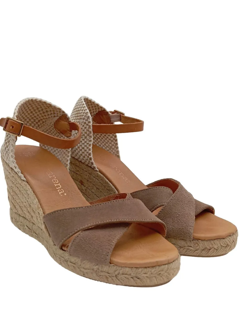 Sandaletten>Macarena Wedges Sandaletten Größe 36 braun