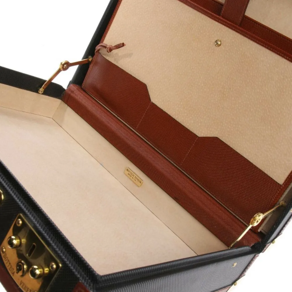 Reisegepäck>Bottega Veneta Weekender schwarz