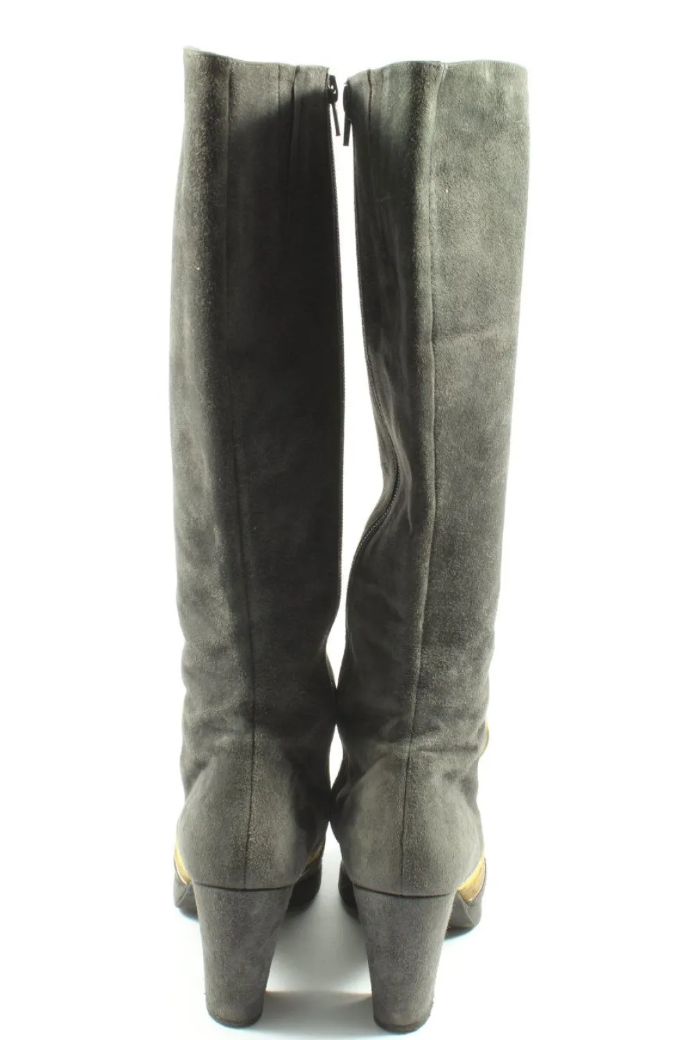 Stiefel>Tuva&Linn Weitschaftstiefel Größe 37 hellgrau