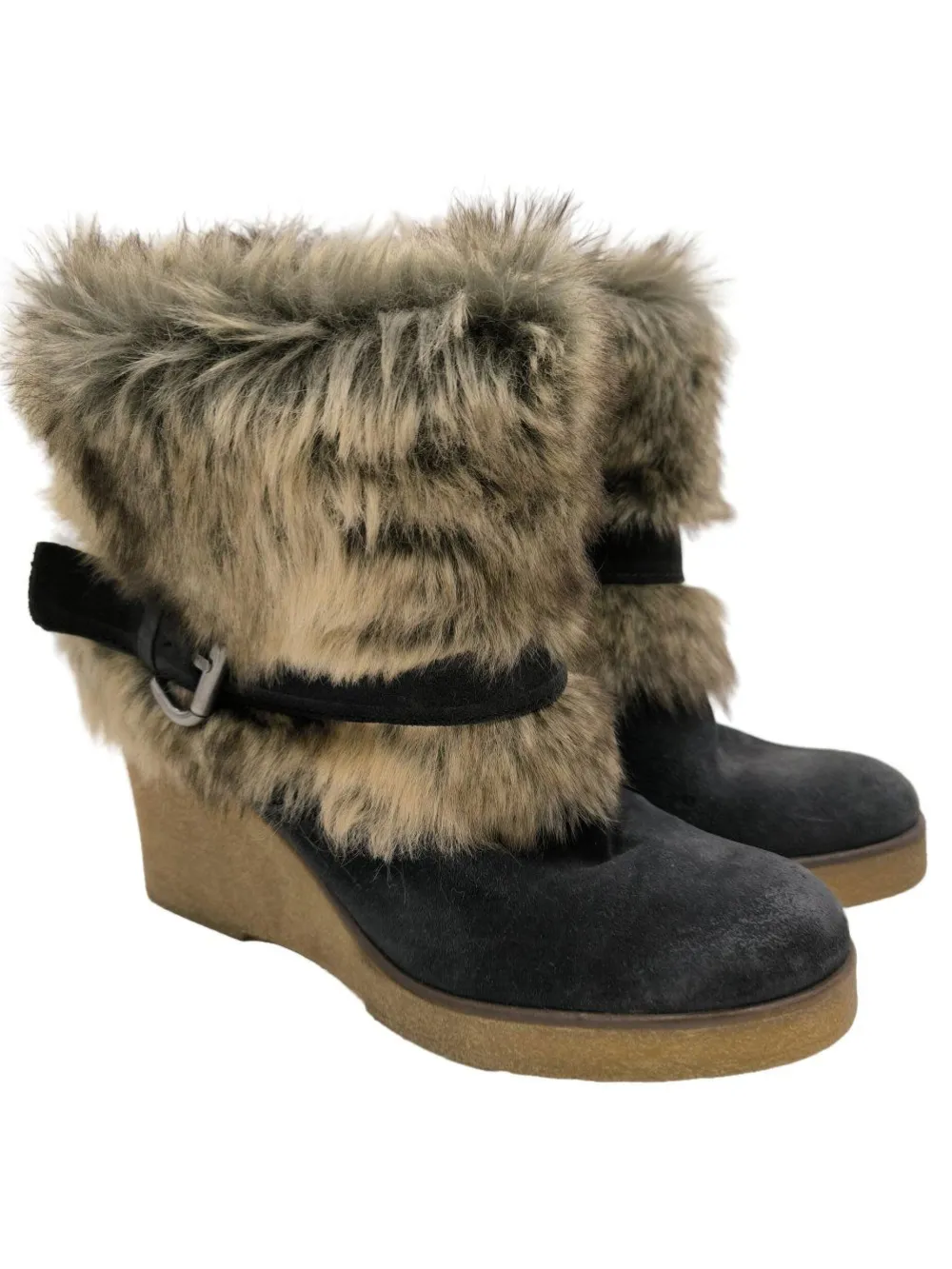 Stiefeletten>gamloong Winter-Stiefeletten Größe 41 schwarzcreme