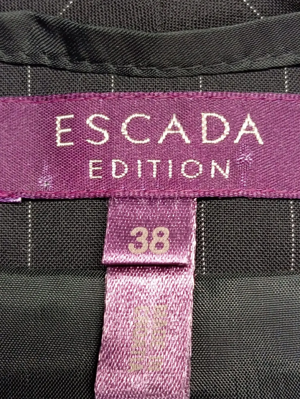 Blazer>Escada Woll-Blazer Größe 38 schwarz