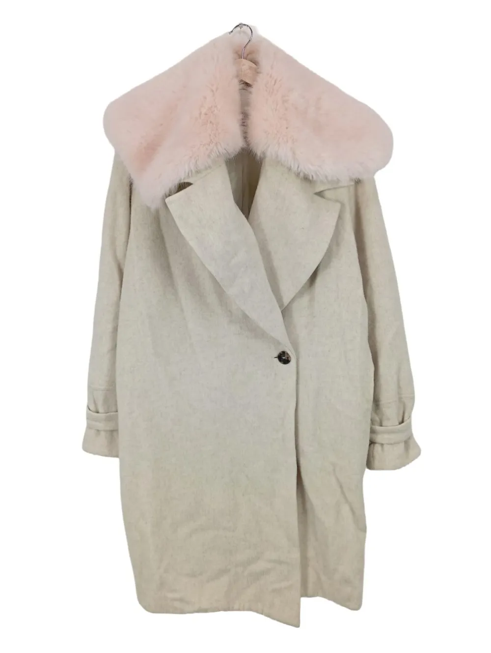 Mäntel>Malaika Raiss Wollmantel Größe 34 wollweißpink