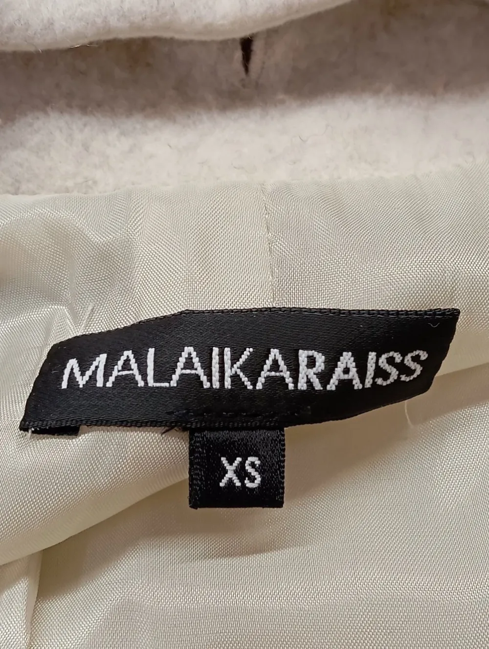 Mäntel>Malaika Raiss Wollmantel Größe 34 wollweißpink