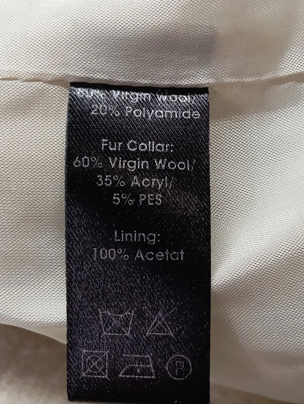 Mäntel>Malaika Raiss Wollmantel Größe 34 wollweißpink