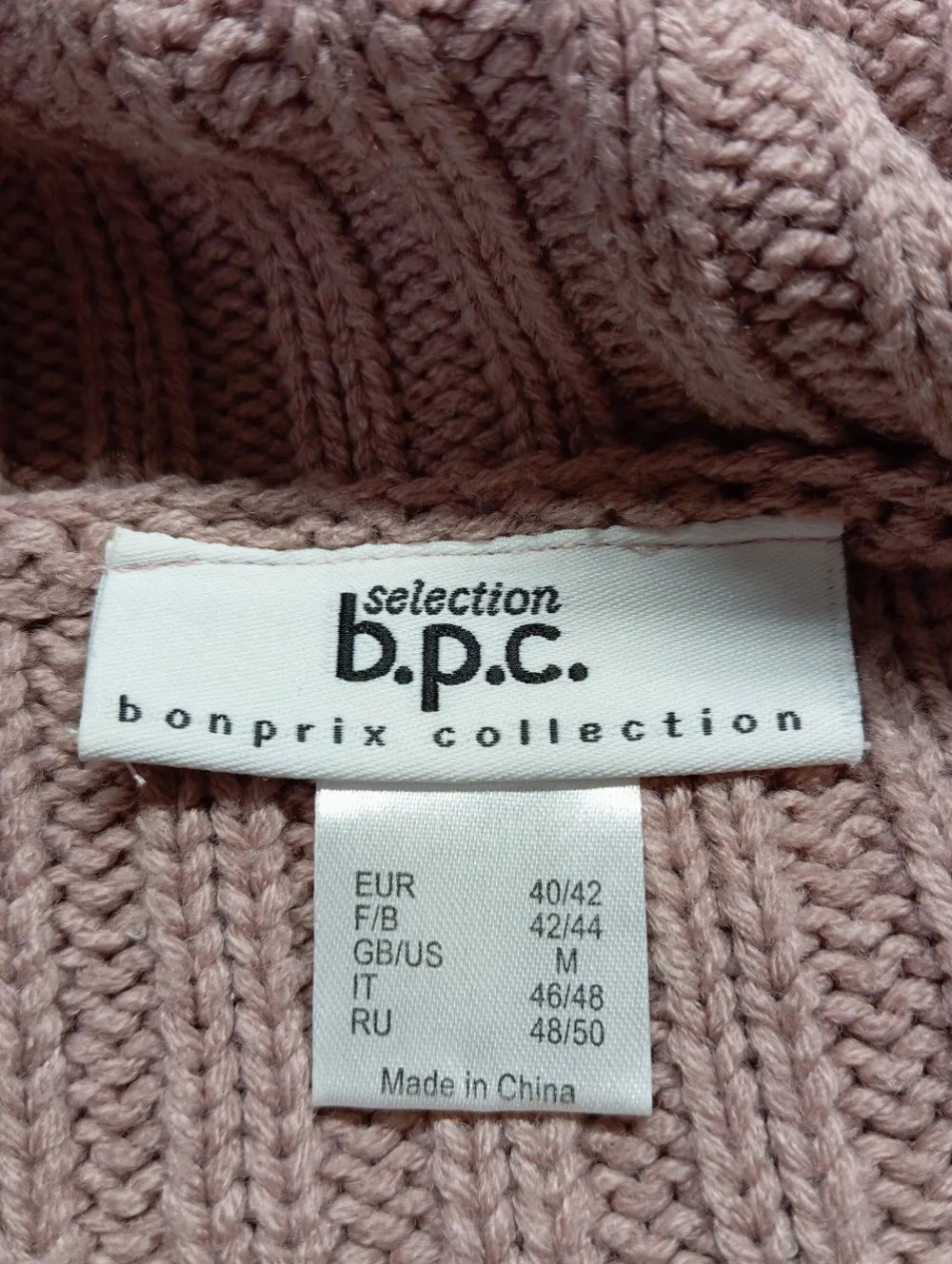 Pullover>bpc selection Zopfpullover Größe 40 pink